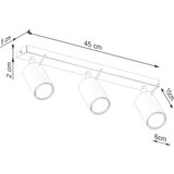  Sollux SL.1496 - Spot svetiljka RING 3xGU10/10W/230V krem boja | Eponuda.com