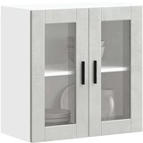 Maison Chic Kuhinjska stenska omarica - Kuhinjska omarica steklenimi vrati Porto betonsko siv iu625, (22063797) | Shoptok.si