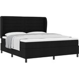  s opruga kutije s madracem Crna 180 x 200 cm tkanina | shoptok.hr