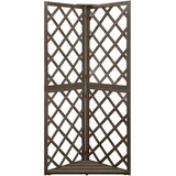  Kutna rešetka siva 50 x 50 x 145 cm od masivne jelovine | shoptok.hr