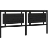  Uzglavlje za krevet crno 205,5 x 4 x 100 cm od masivne borovine | shoptok.hr