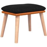  Stolica za ljuljanje od tkanine s osloncem za noge crna | shoptok.hr