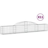 vidaXL Obokane gabion košare 11 kosi 300x30x40/60 cm pocinkano železo, (20981982) | Shoptok.si