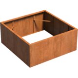 ADEZZ Korito za rastline Carrez iz jekla Corten - kvadratno / brez dna - 140 x 140 x 60 cm | Shoptok.si