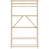  Stalak za odjeću s policama 110x40x180 cm bambus | shoptok.hr