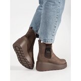 GOODIN Brown suede boots | Shoptok.si
