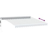 vidaXL Tenda na automatsko uvlačenje antracit i bijela 400 x 300 cm | shoptok.hr