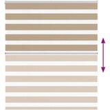 vidaXL Zebra senčilo peščeno rjava 120x150 cm tkanina širina 115,9 cm | Shoptok.si