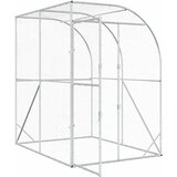  Kokošinjac Srebrna 200 x 200 x 215 cm Pocinčani čelik | shoptok.hr