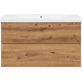 vidaXL Ormarić s ugrađenim umivaonikom boja hrasta 81x39,5x49 cm | shoptok.hr