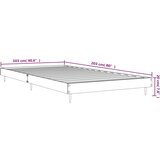  Okvir kreveta boja betona 100x200 cm od konstruiranog drva | shoptok.hr