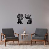 Wallity Zidna dekoracija Drvo Muškarac i Žena-325, 27x43cm 28x38cm 1,5 mm, Crna | Eponuda.ba