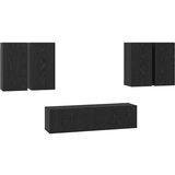 vidaXL Komplet TV omaric s polico 6 pcs Črni hrast 60 x 30 x 30 cm | Shoptok.si
