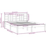  Za krevet od masivnog drva 120 x 200 cm | shoptok.hr