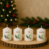  Adventne sveče s personaliziranimi napisi in božični motiv ADVSV 07 | Shoptok.si