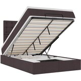 Maison Chic Otomanska Posteljni okvir - Dvoposteljna postelja - Zakonska postelja z vzmetnico rjav 120x200 cm blago-J314, (21774123) | Shoptok.si
