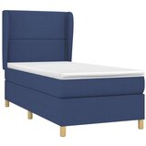  Box spring postelja z vzmetnico modra 80x200 cm blago, (20897175) | Shoptok.si
