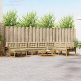  Set vanjskih sofa 9 kom. Bijela i bež | shoptok.hr