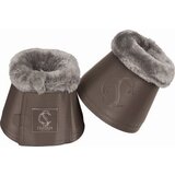 ESKADRON Skakalni zvonci za kopita SOFTSLATE FAUXFUR, smoke taupe - S Cene