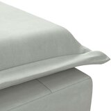  Masažna počivaljka s valjkastim jastukom svjetlosiva baršunasta | shoptok.hr