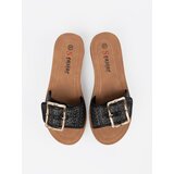 SEASTAR Black flip-flops decorated with a gold buckle | shoptok.hr
