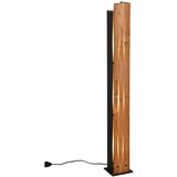  Stoječa svetilka z lesenim senčilom v črni in naravni barvi (višina 121 cm) Karuni – | Shoptok.si