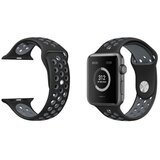 Chameleon Silikonski pašček Sport za Apple Watch, 38/40/41 mm, črno-siv Cene