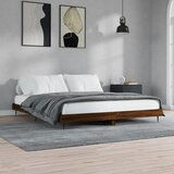 Maison Chic Posteljni okvir - Dvoposteljna postelja - Zakonska postelja brez vzmetnice hrast 120x200 cm inženirski les-J11937, (21770893) | Shoptok.si