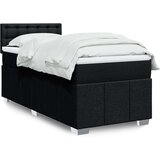 vidaXL Box spring krevet s madracem crni 90x190 cm od tkanine | shoptok.hr