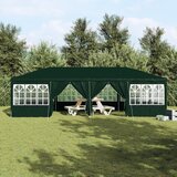 vidaXL šotor za zabave z 12 zelenimi stranicami 8x4 m pe Cene