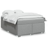  Krevet box spring s madracem svjetlosiva 160x200 cm tkanina Slike