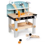 ECO TOYS Drveni stol za alate za djecu s 38 komada | shoptok.hr