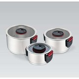  Lonac s Poklopcem Feel Maestro MR-3530-6 Crno crvena Čelik Nehrđajući Čelik Plastika Ø 24 cm Ø 20 cm Ø 16 cm 1 5 L 5 8 L 3 2 L ( | shoptok.hr