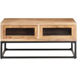 Maison Chic Klubska mizica - kavna mizica - Nizka mizica 90x60x40 cm trden akacijev les, (21754662) | Shoptok.si
