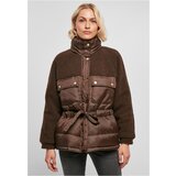 UC Ladies Women's Sherpa Mix Puffer Jacket Brown | Shoptok.si