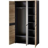 Voleo garderobna omara barve grafita, hrast artisan | Shoptok.si