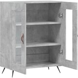  Komoda siva boja betona 69,5x34x90 cm od konstruiranog drva | shoptok.hr