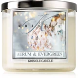 Kringle Candle Aurum & Evergreen dišeča sveča 411 g