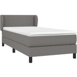  S oprugama i madracem tamnosivi 90x200 cm od tkanine | shoptok.hr