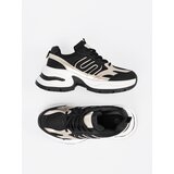Shelvt Black women's sneakers with gold inserts | shoptok.hr