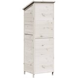  Vrtna Šupa Bijela 59 x 56 x 176 cm Čvrsto drvo jele | shoptok.hr