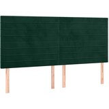  LED uzglavlje tamnozeleno 160x5x118/128 cm baršunasto | shoptok.hr