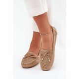 Boto Ladies moccasins with perforated pattern and lacing Khaki Mirisa | shoptok.hr