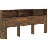  Uzglavlje s ormarićem boja dimljenog hrasta 220 x 19 x 103,5 cm | Eponuda.com
