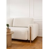 ELTAP Sklopiva/s prostorom za odlaganje sofa od bouclé tkanine boje slonovače 244 cm Arcadova – | shoptok.hr