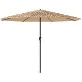  Vrtni suncobran s čeličnom šipkom smeđi 324x324x247 cm | shoptok.hr