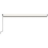  Automatska tenda sa senzorom za vjetar LED 500x350 cm krem | shoptok.hr