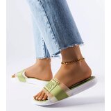 Gemre Green rubber flip-flops Paris | Shoptok.si