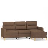 Maison Chic kavč - Sofa - Kanape s stolčkom za noge rjav 180 cm blago, (21727147) Cene