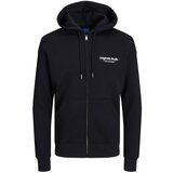 Jack & Jones Muški duks Jorvesterbro Sweat Zip Hood Noos, Crni Cene